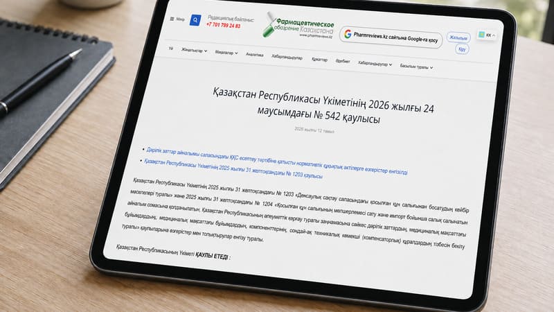 Постановление Правительства Республики Казахстан от 24 июня 2026 года № 542